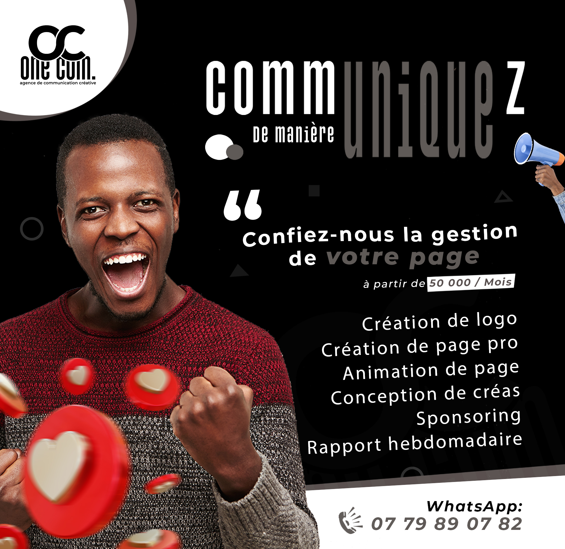 One Com Création de page